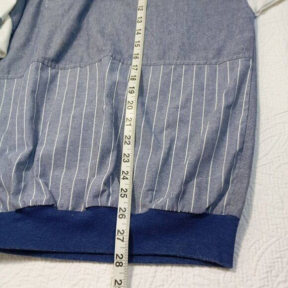 Pierre Cardin Polo Shirt Retro Style Striped Colorblock Short Sleeve Mens Size X - Picture 13 of 13